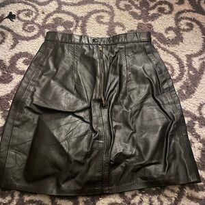 Goth Leather Miniskirt